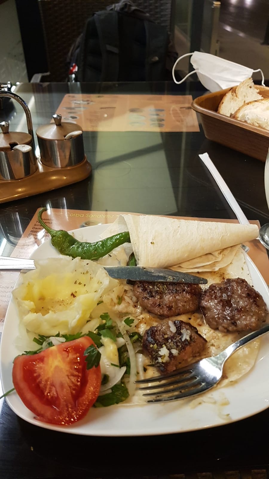 Izgara köfte tabağı