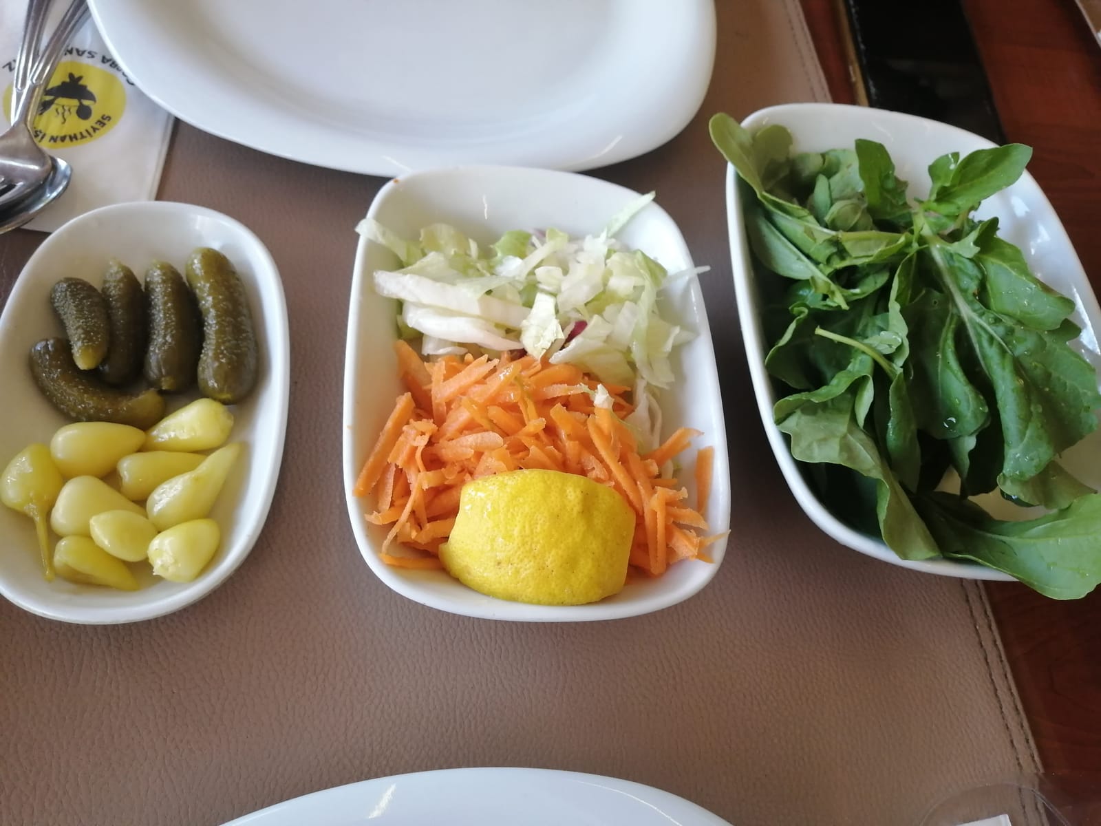 Turşu ve salata garnitürleri